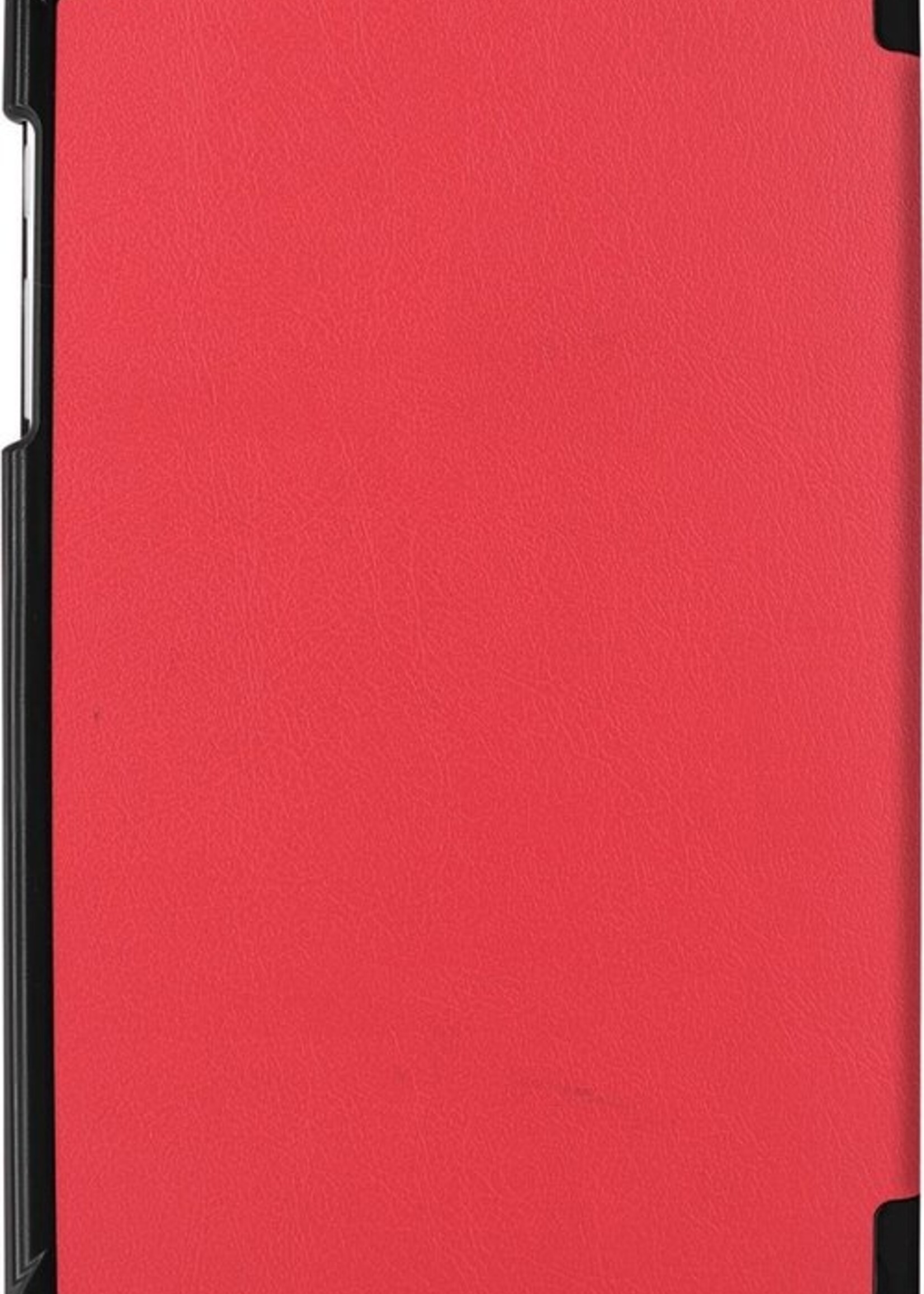 LUQ Hoes Geschikt voor Samsung Galaxy Tab A 8.0 (2019) Hoes Luxe Hoesje Book Case - Hoesje Geschikt voor Samsung Tab A 8.0 (2019) Hoes Cover - Rood