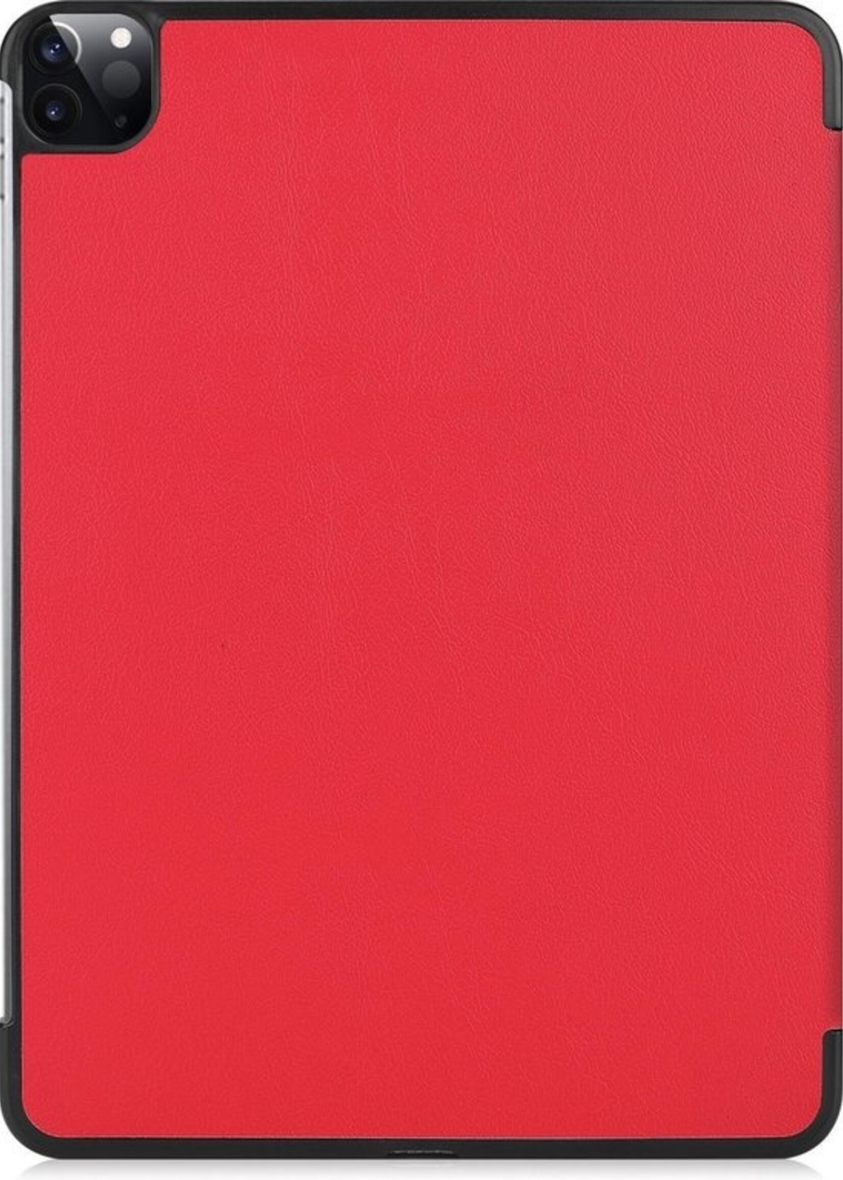 LUQ Hoes Geschikt voor iPad Pro 2020 (11 inch) Hoes Luxe Hoesje Book Case - Hoesje Geschikt voor iPad Pro 11 inch (2020) Hoes Cover - Rood