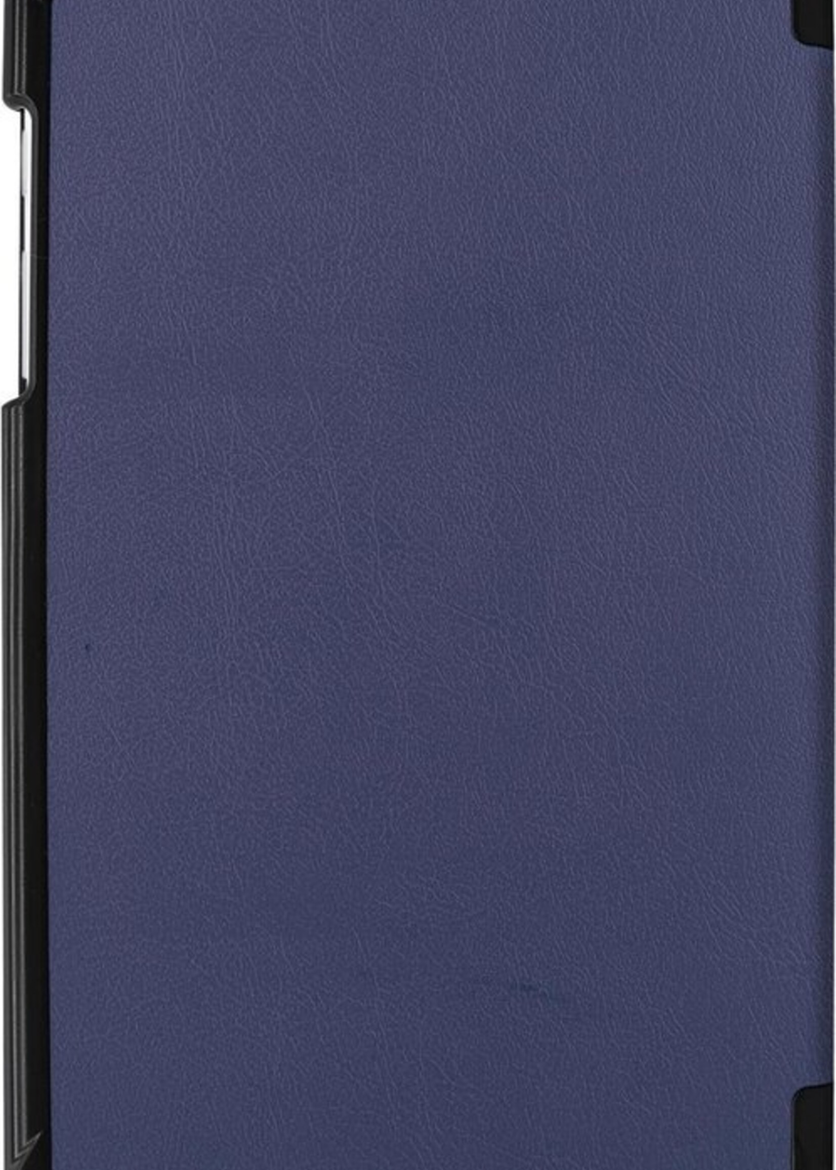 LUQ Hoes Geschikt voor Samsung Galaxy Tab A 8.0 (2019) Hoes Luxe Hoesje Book Case - Hoesje Geschikt voor Samsung Tab A 8.0 (2019) Hoes Cover - Donkerblauw