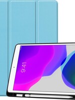 LUQ LUQ iPad 10.2 (2019) Hoesje Met Uitsparing voor Apple Pencil - Lichtblauw