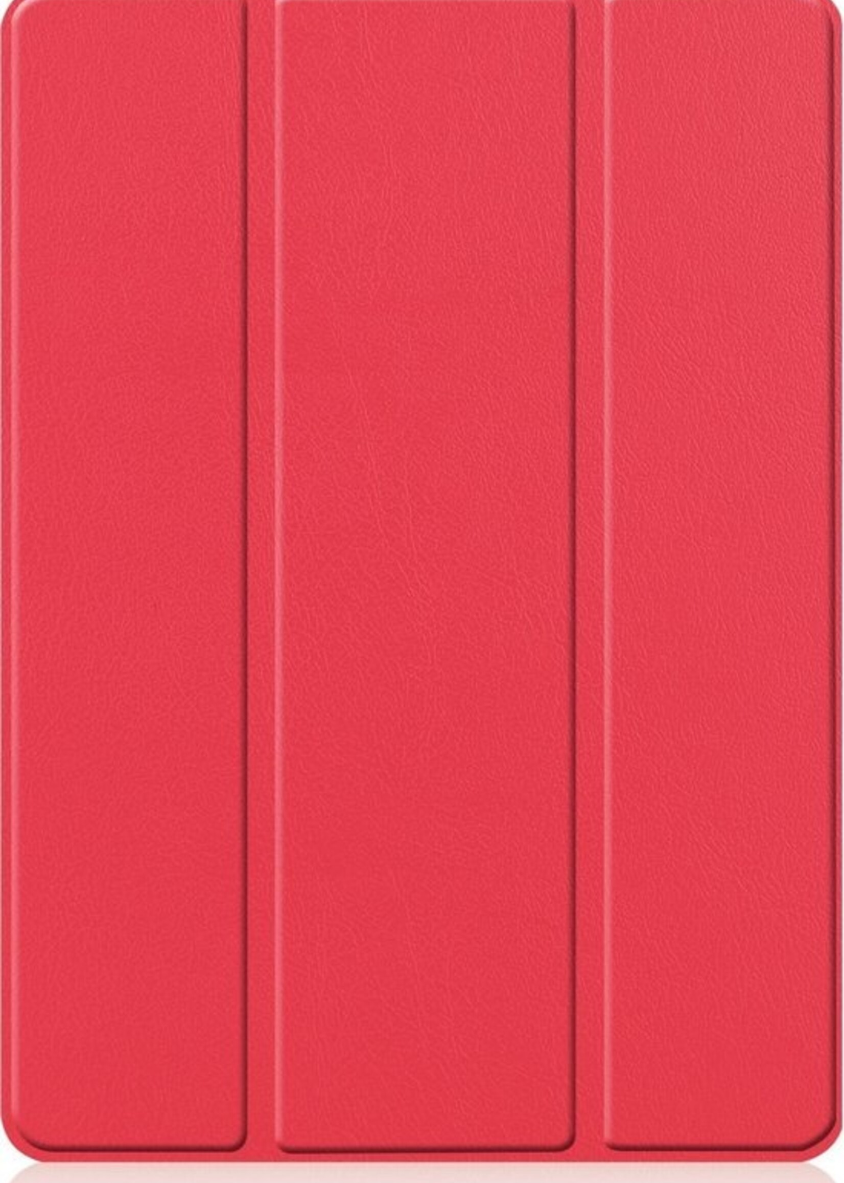 LUQ Hoes Geschikt voor iPad 10.2 2019 Hoes Luxe Hoesje Case Met Uitsparing Geschikt voor Apple Pencil - Hoesje Geschikt voor iPad 7 Hoes Cover - Rood