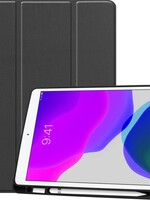 LUQ LUQ iPad 10.2 (2019) Hoesje Met Uitsparing voor Apple Pencil - Zwart