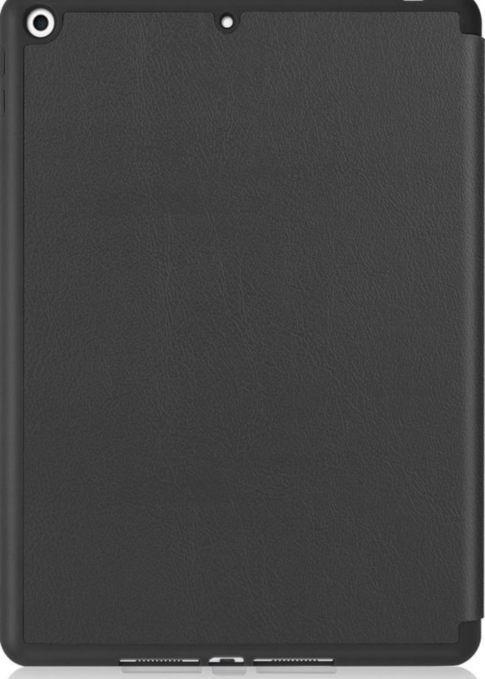LUQ Hoes Geschikt voor iPad 10.2 2019 Hoes Luxe Hoesje Case Met Uitsparing Geschikt voor Apple Pencil - Hoesje Geschikt voor iPad 7 Hoes Cover - Zwart
