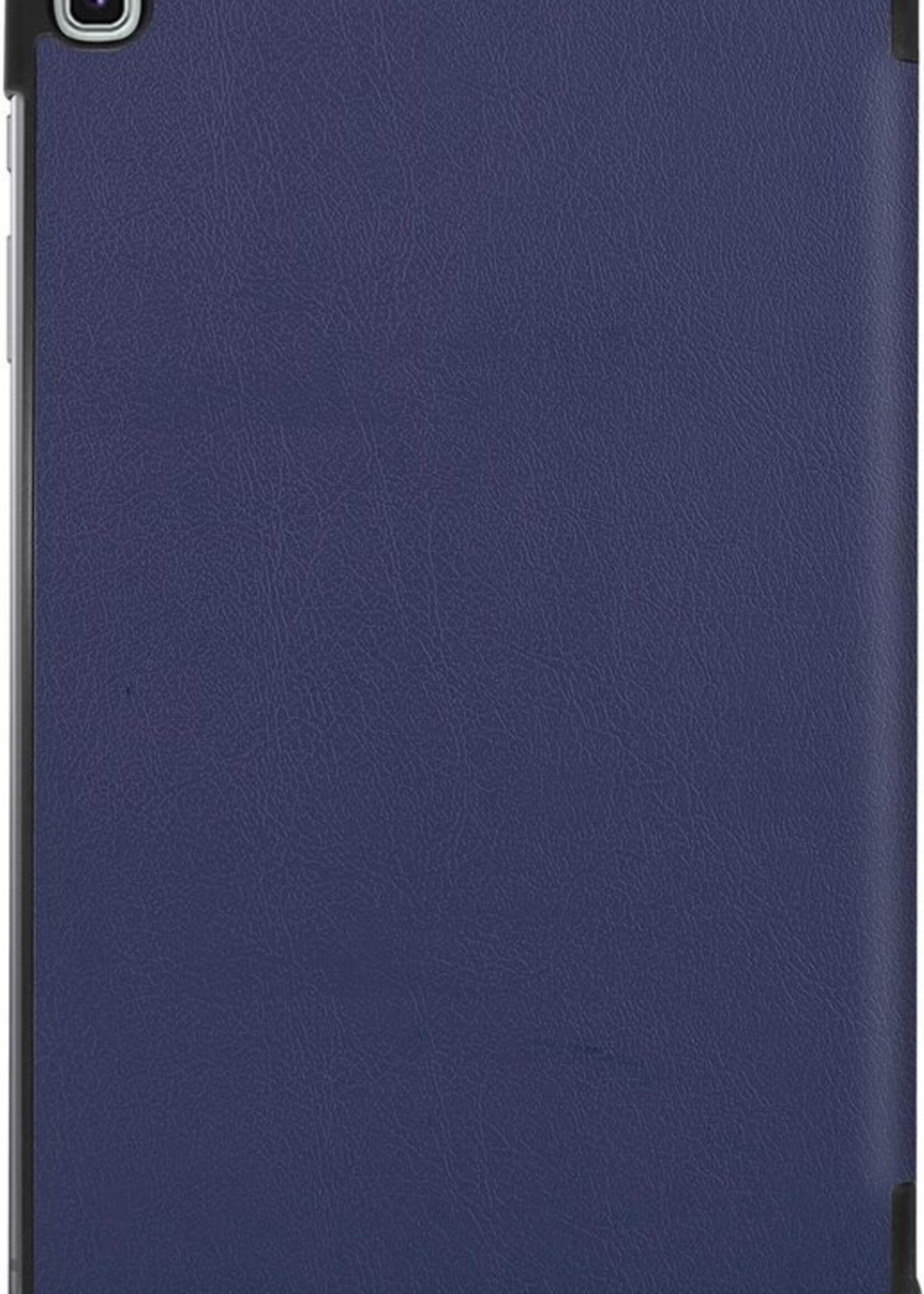 LUQ Hoes Geschikt voor Samsung Galaxy Tab S6 Lite Hoes Luxe Hoesje Book Case - Hoesje Geschikt voor Samsung Tab S6 Lite Hoes Cover - Donkerblauw