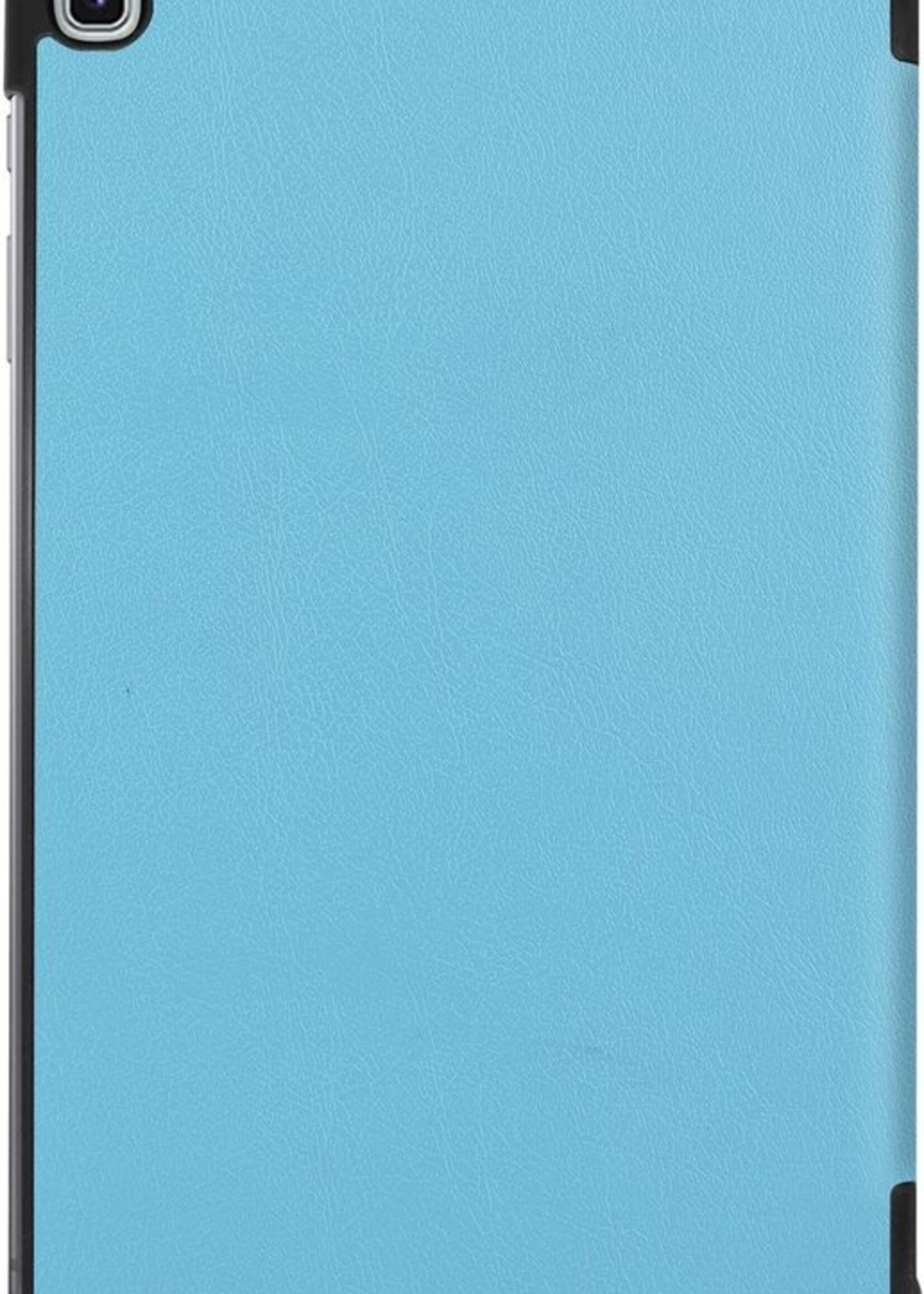 LUQ Hoes Geschikt voor Samsung Galaxy Tab S6 Lite Hoes Luxe Hoesje Book Case - Hoesje Geschikt voor Samsung Tab S6 Lite Hoes Cover - Lichtblauw