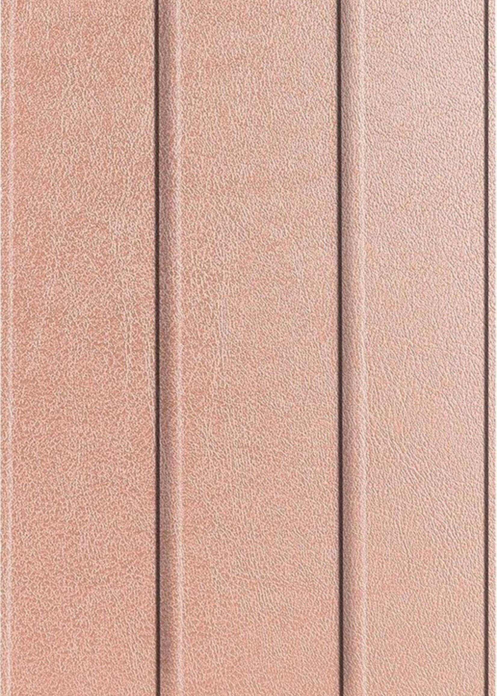 LUQ Hoes Geschikt voor Samsung Galaxy Tab S6 Lite Hoes Luxe Hoesje Book Case - Hoesje Geschikt voor Samsung Tab S6 Lite Hoes Cover - Rosé goud