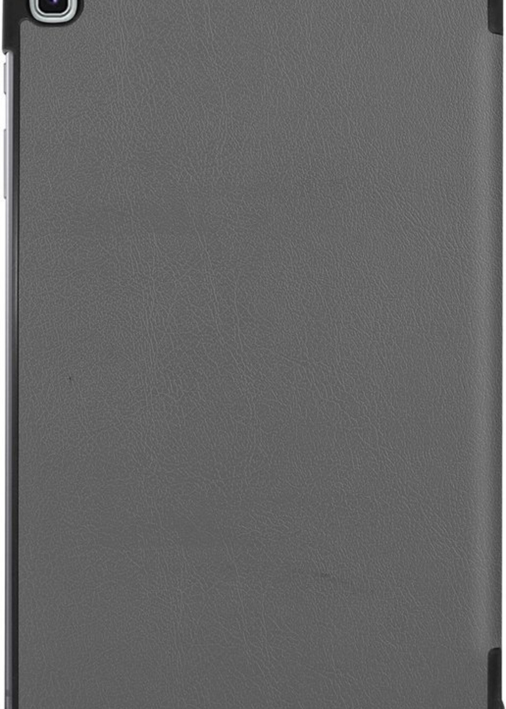 LUQ Hoes Geschikt voor Samsung Galaxy Tab S6 Lite Hoes Luxe Hoesje Book Case - Hoesje Geschikt voor Samsung Tab S6 Lite Hoes Cover - Grijs