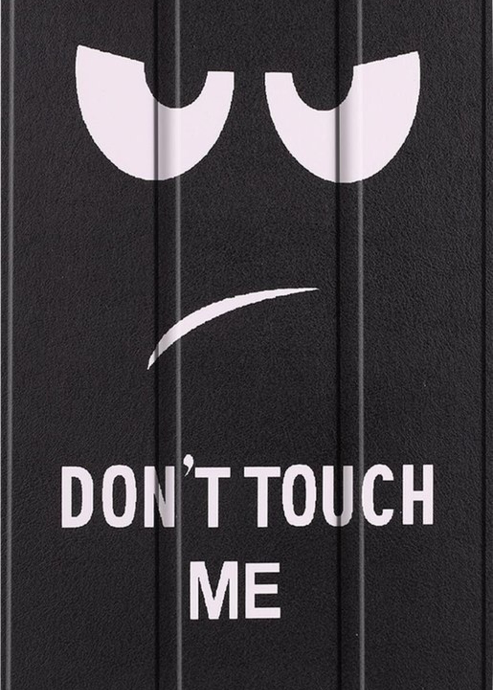 LUQ Hoes Geschikt voor Samsung Galaxy Tab S6 Lite Hoes Luxe Hoesje Book Case - Hoesje Geschikt voor Samsung Tab S6 Lite Hoes Cover - Don't Touch Me
