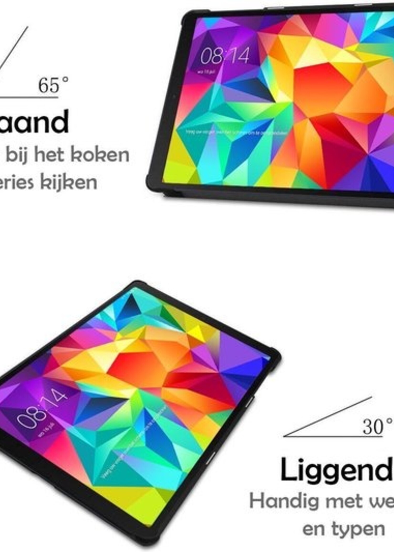 LUQ Hoes Geschikt voor Samsung Galaxy Tab A 10.1 2019 Hoes Luxe Hoesje Book Case - Hoesje Geschikt voor Samsung Tab A 10.1 2019 Hoes Cover - Don't Touch Me