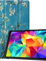LUQ LUQ Samsung Galaxy Tab A 10.1 (2019) Hoesje - Witte Bloesem