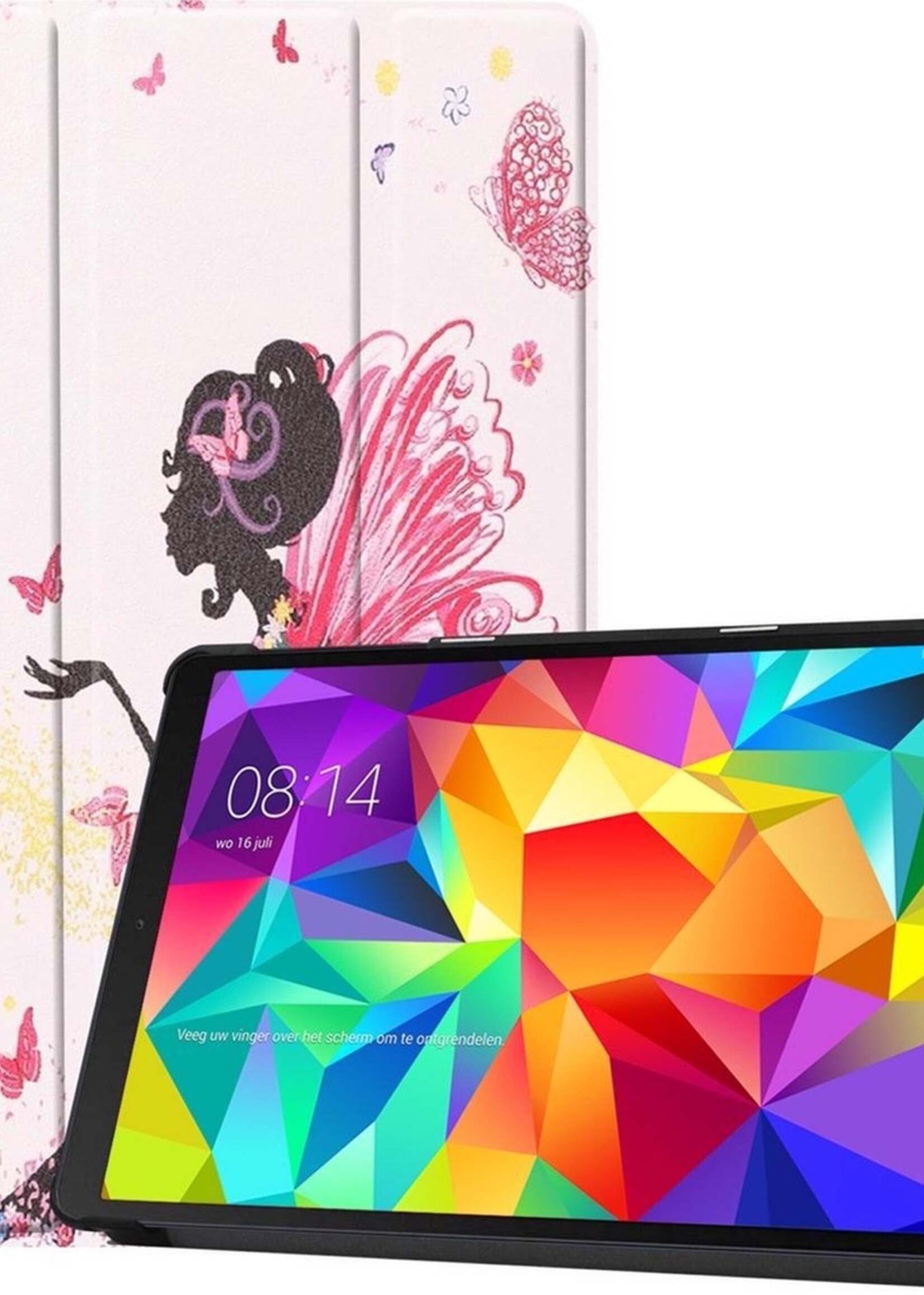 LUQ Hoes Geschikt voor Samsung Galaxy Tab A 10.1 2019 Hoes Luxe Hoesje Book Case - Hoesje Geschikt voor Samsung Tab A 10.1 2019 Hoes Cover - Elfje