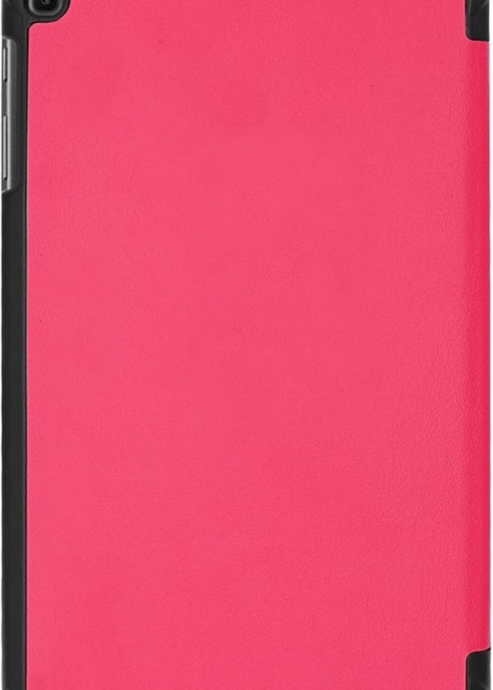 LUQ Hoes Geschikt voor Samsung Galaxy Tab A 10.1 2019 Hoes Luxe Hoesje Book Case - Hoesje Geschikt voor Samsung Tab A 10.1 2019 Hoes Cover - Donkerroze
