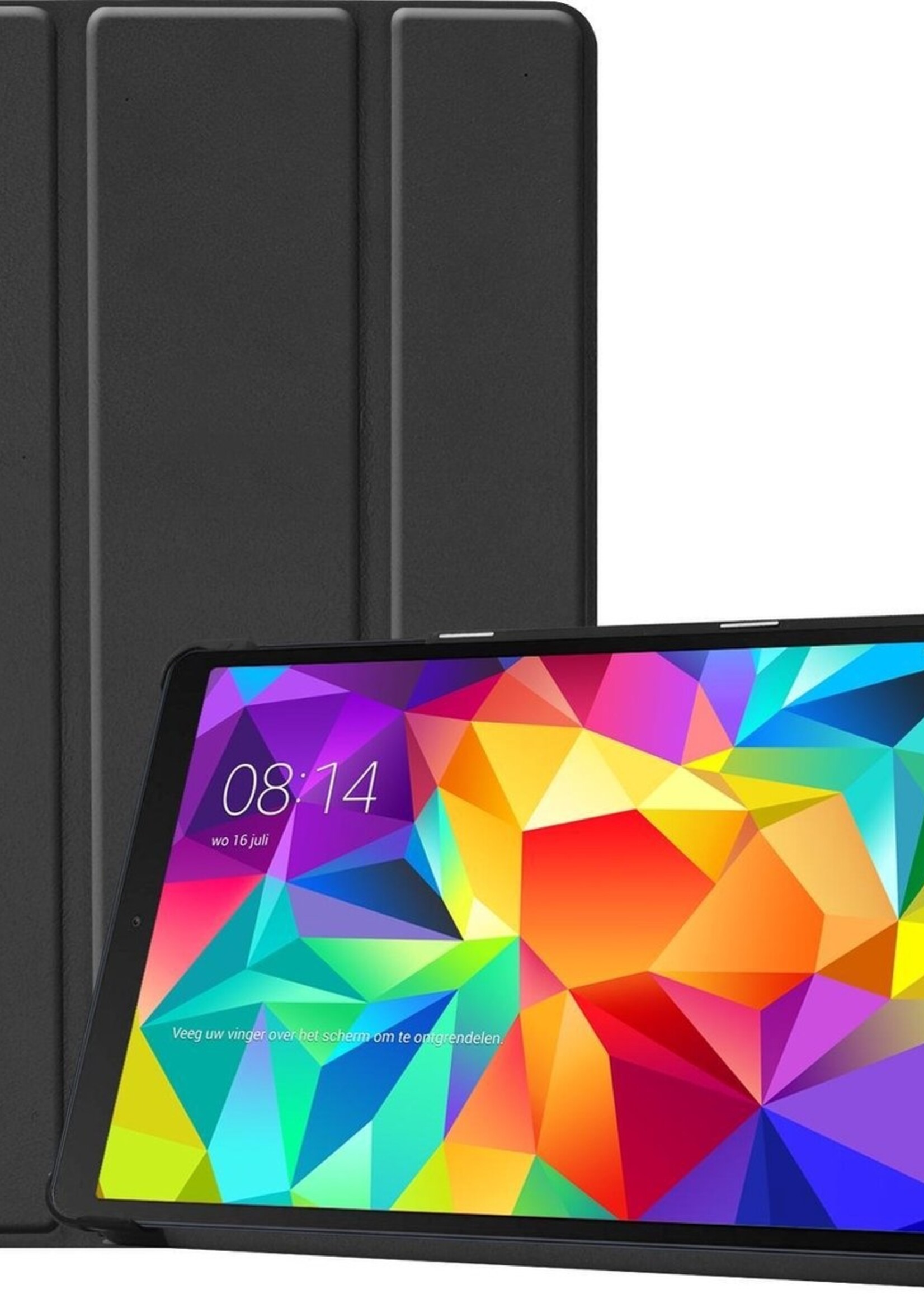 LUQ Hoes Geschikt voor Samsung Galaxy Tab A 10.1 2019 Hoes Luxe Hoesje Book Case - Hoesje Geschikt voor Samsung Tab A 10.1 2019 Hoes Cover - Zwart
