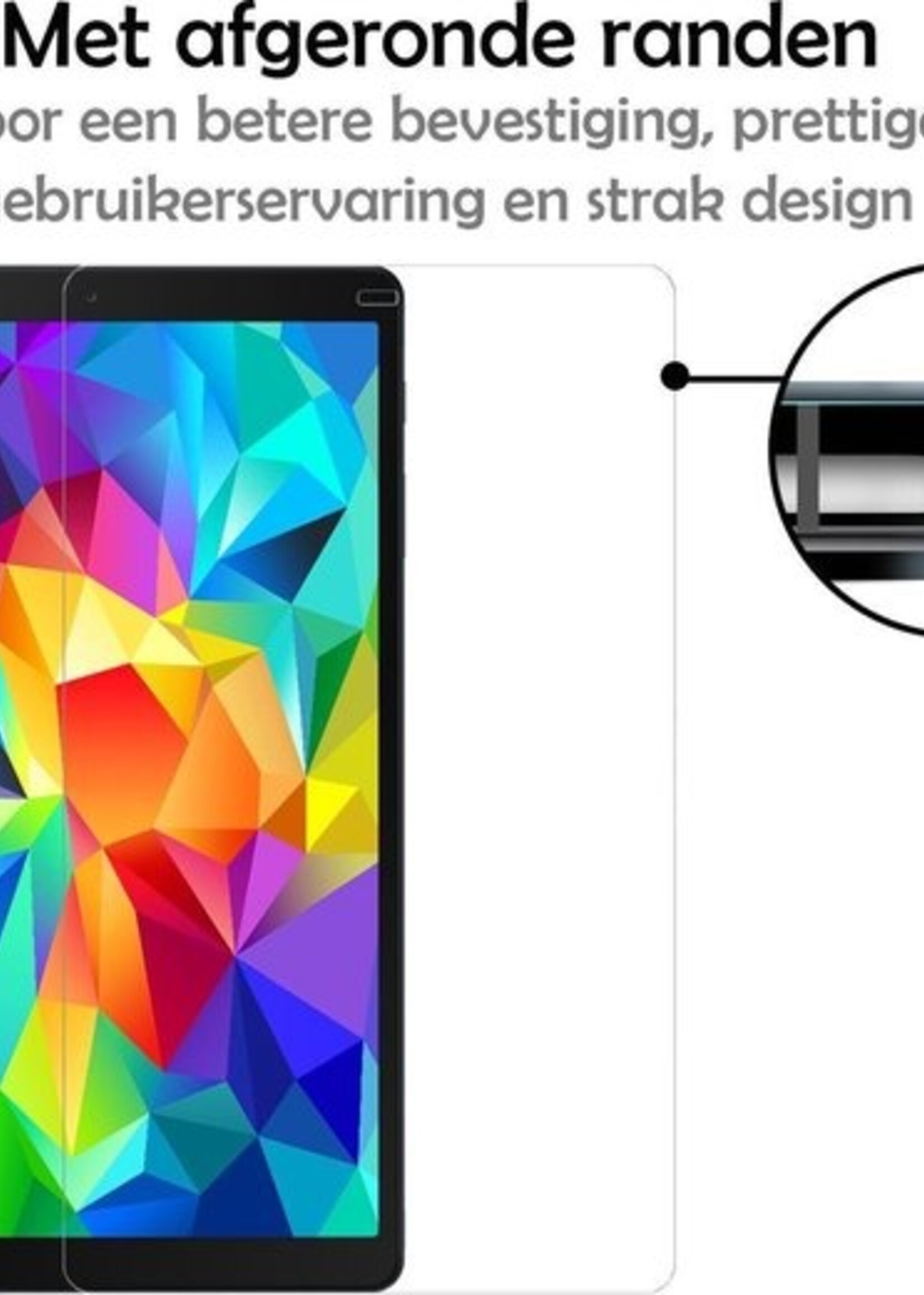 LUQ Hoes Geschikt voor Samsung Galaxy Tab A 10.1 2019 Hoes Luxe Hoesje Book Case Met Screenprotector - Hoesje Geschikt voor Samsung Tab A 10.1 2019 Hoes Cover - Don't Touch Me