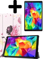 LUQ LUQ Samsung Galaxy Tab A 10.1 (2019) Hoesje met screenprotector - Bloemen Elfje
