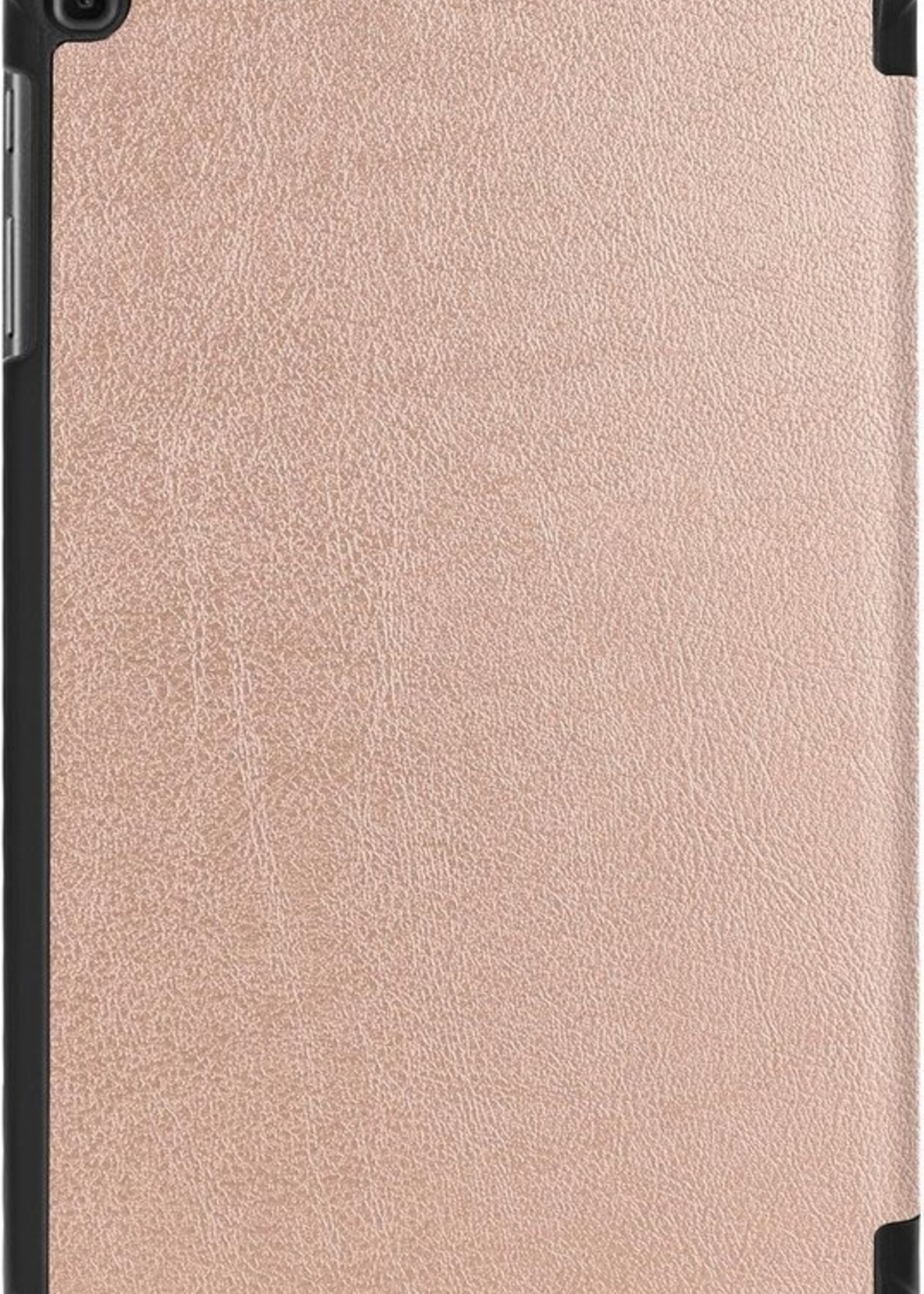 LUQ Hoes Geschikt voor Samsung Galaxy Tab A 10.1 2019 Hoes Luxe Hoesje Book Case Met Screenprotector - Hoesje Geschikt voor Samsung Tab A 10.1 2019 Hoes Cover - Rosé goud