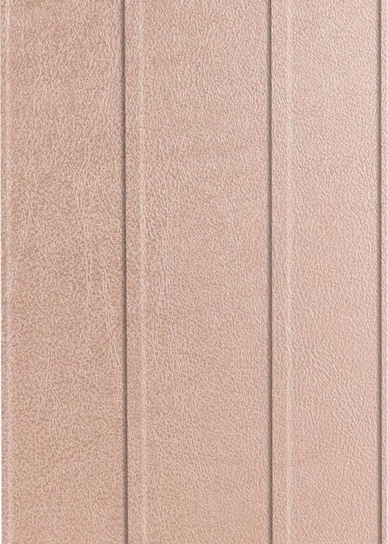 LUQ Hoes Geschikt voor Samsung Galaxy Tab A 10.1 2019 Hoes Luxe Hoesje Book Case Met Screenprotector - Hoesje Geschikt voor Samsung Tab A 10.1 2019 Hoes Cover - Rosé goud