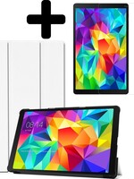LUQ LUQ Samsung Galaxy Tab A 10.1 (2019) Hoesje met screenprotector - Wit