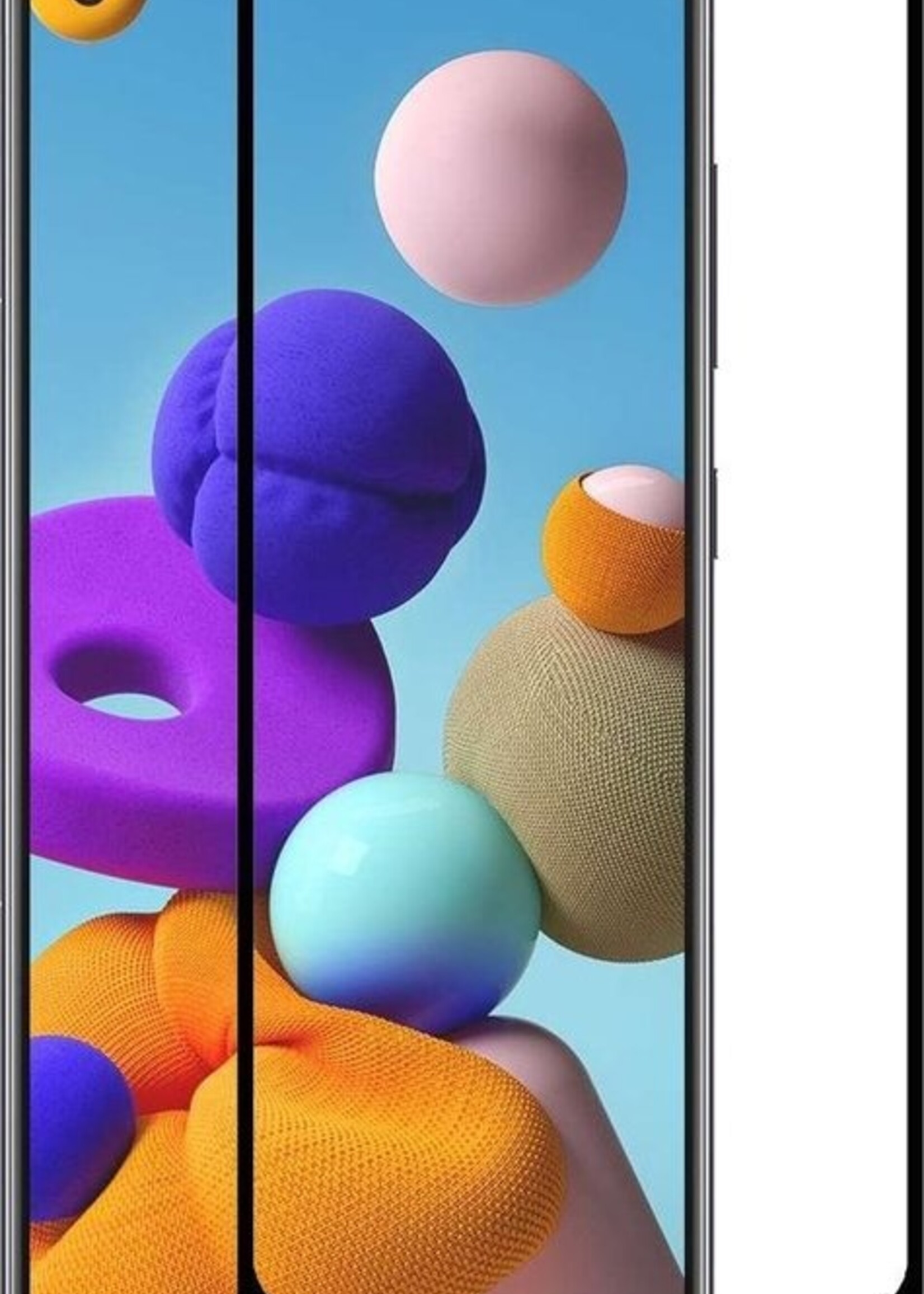 LUQ Hoesje Geschikt voor Samsung A21s Hoesje Shockproof Case Siliconen Met Screenprotector - Hoes Geschikt voor Samsung Galaxy A21s Hoes Cover Siliconen - Transparant