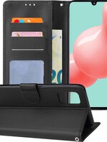 LUQ LUQ Samsung Galaxy A41 Hoesje Bookcase - Zwart