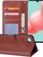 LUQ LUQ Samsung Galaxy A41 Hoesje Bookcase - Bruin