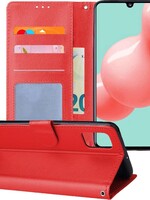 LUQ LUQ Samsung Galaxy A41 Hoesje Bookcase - Rood