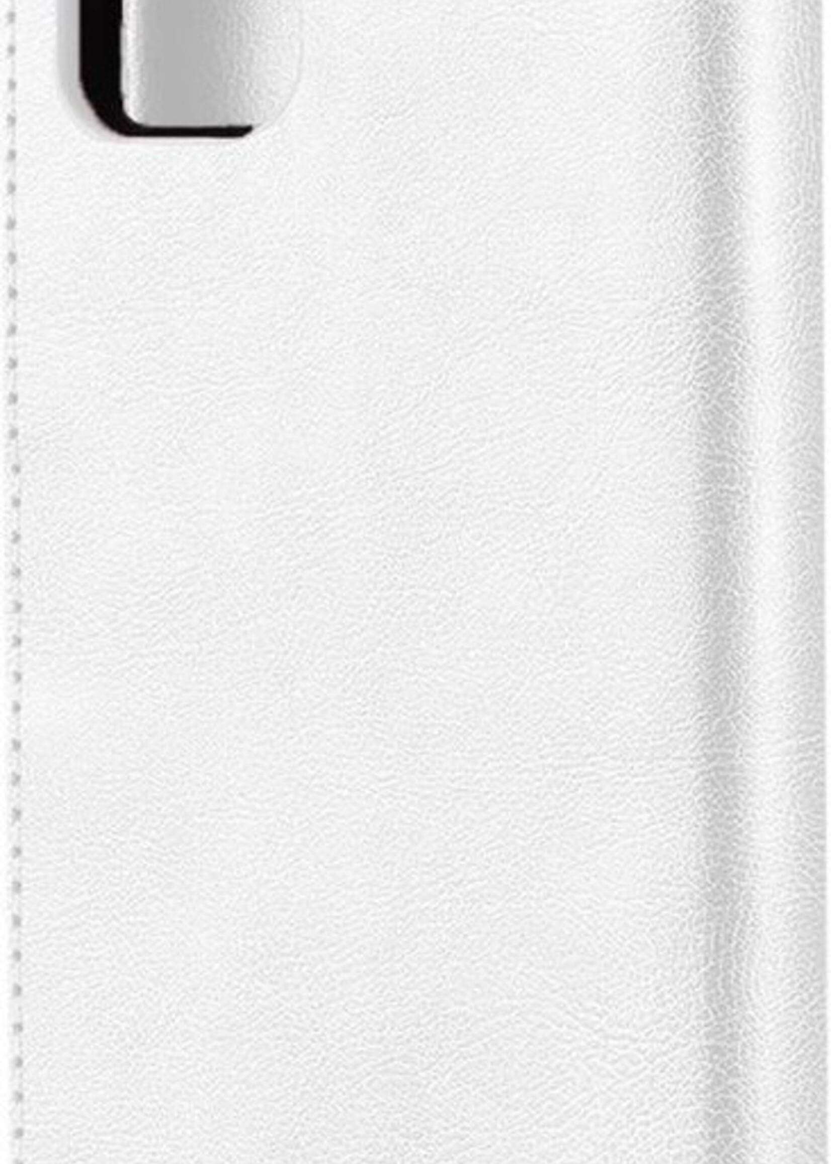 LUQ Hoesje Geschikt voor Samsung A41 Hoesje Book Case Hoes Wallet Cover - Hoes Geschikt voor Samsung Galaxy A41 Hoesje Bookcase Hoes - Wit