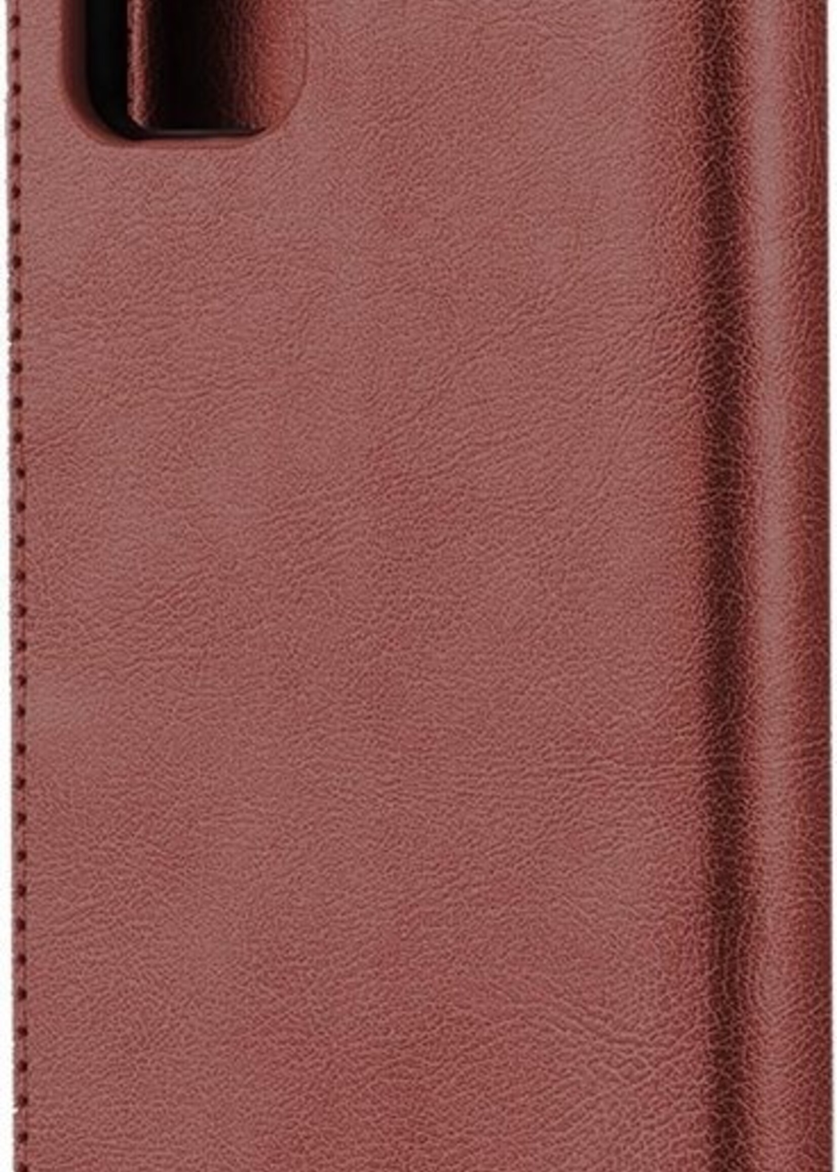 LUQ Hoesje Geschikt voor Samsung A51 Hoesje Book Case Hoes Wallet Cover - Hoes Geschikt voor Samsung Galaxy A51 Hoesje Bookcase Hoes - Bruin