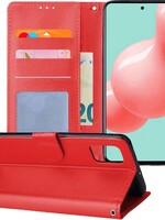 LUQ LUQ Samsung Galaxy A51 Hoesje Bookcase - Rood
