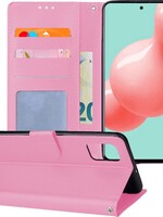 LUQ LUQ Samsung Galaxy A51 Hoesje Bookcase - Lichtroze