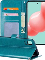 LUQ LUQ Samsung Galaxy A71 Hoesje Bookcase - Turquoise