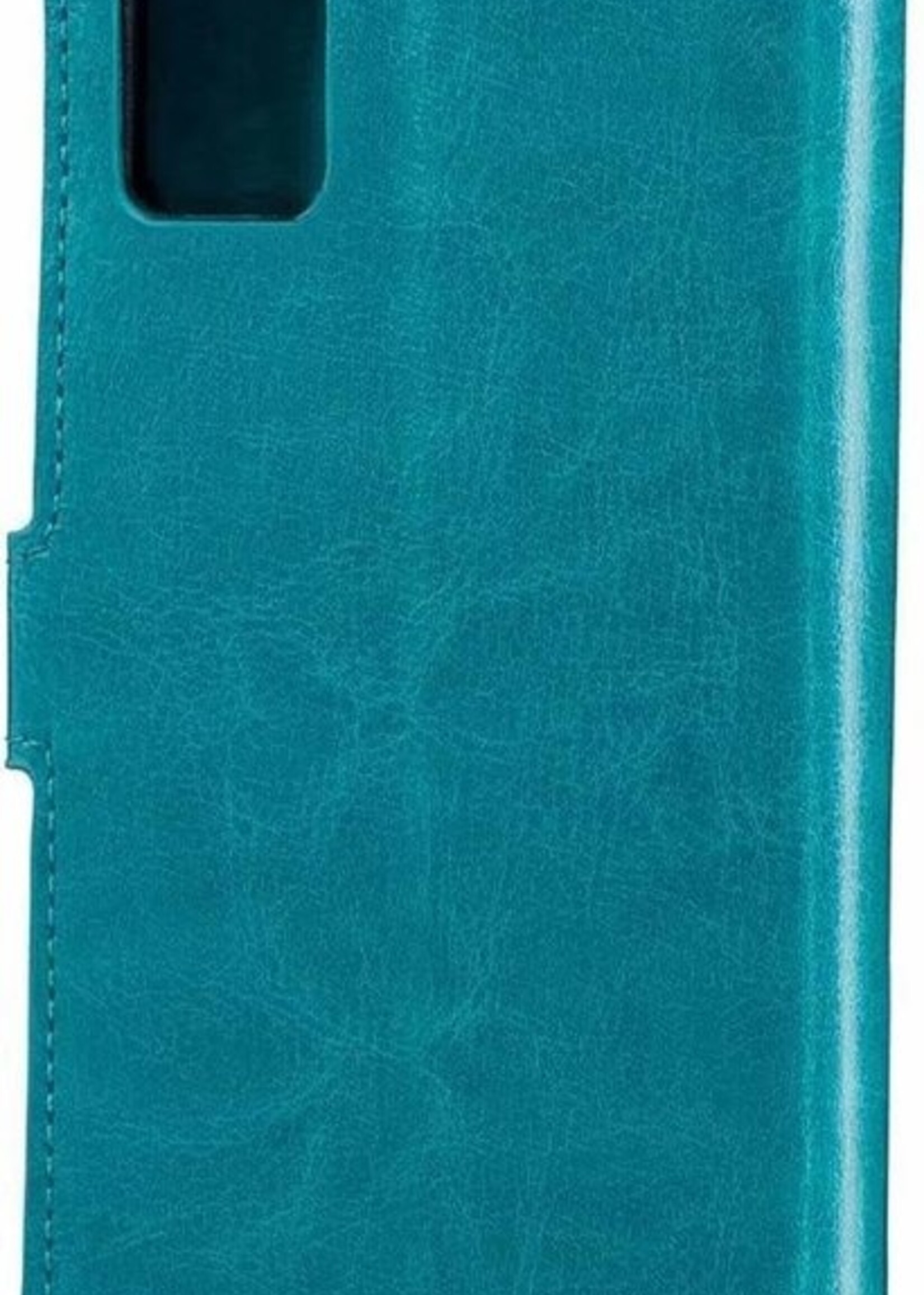 LUQ Hoesje Geschikt voor Samsung A71 Hoesje Book Case Hoes Wallet Cover - Hoes Geschikt voor Samsung Galaxy A71 Hoesje Bookcase Hoes - Turquoise