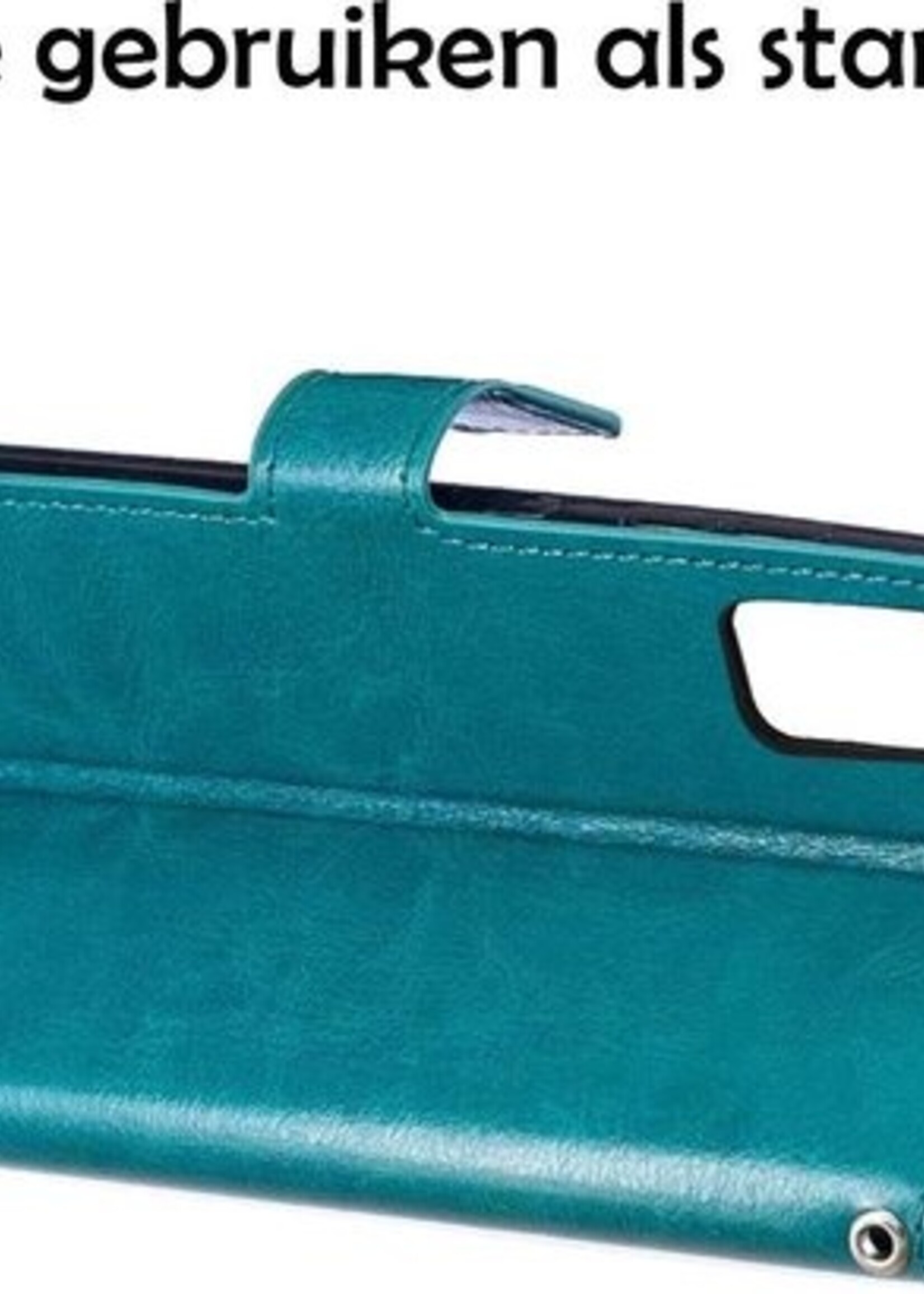 LUQ Hoesje Geschikt voor Samsung A71 Hoesje Book Case Hoes Wallet Cover - Hoes Geschikt voor Samsung Galaxy A71 Hoesje Bookcase Hoes - Turquoise