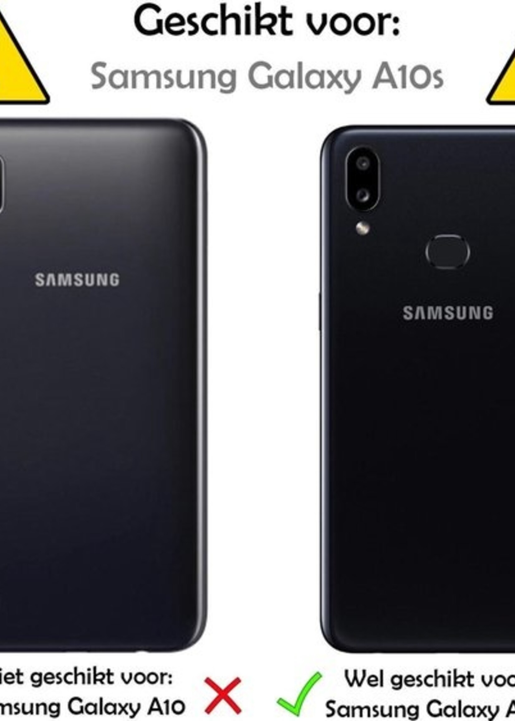 LUQ Hoesje Geschikt voor Samsung A10s Hoesje Shockproof Case Siliconen - Hoes Geschikt voor Samsung Galaxy A10s Hoes Cover Siliconen - Transparant