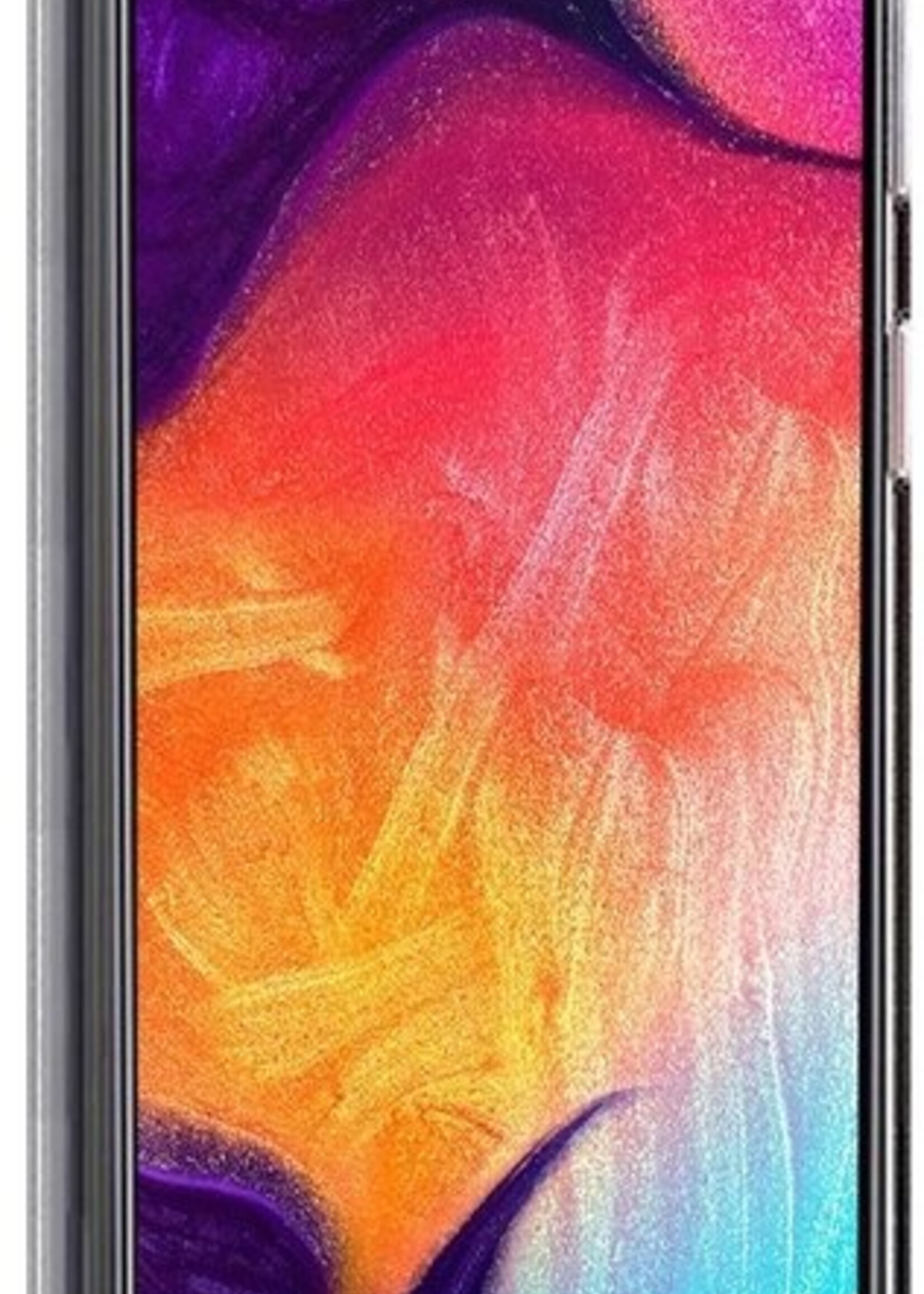 LUQ Hoesje Geschikt voor Samsung A20 Hoesje Shockproof Case Siliconen - Hoes Geschikt voor Samsung Galaxy A20 Hoes Cover Siliconen - Transparant