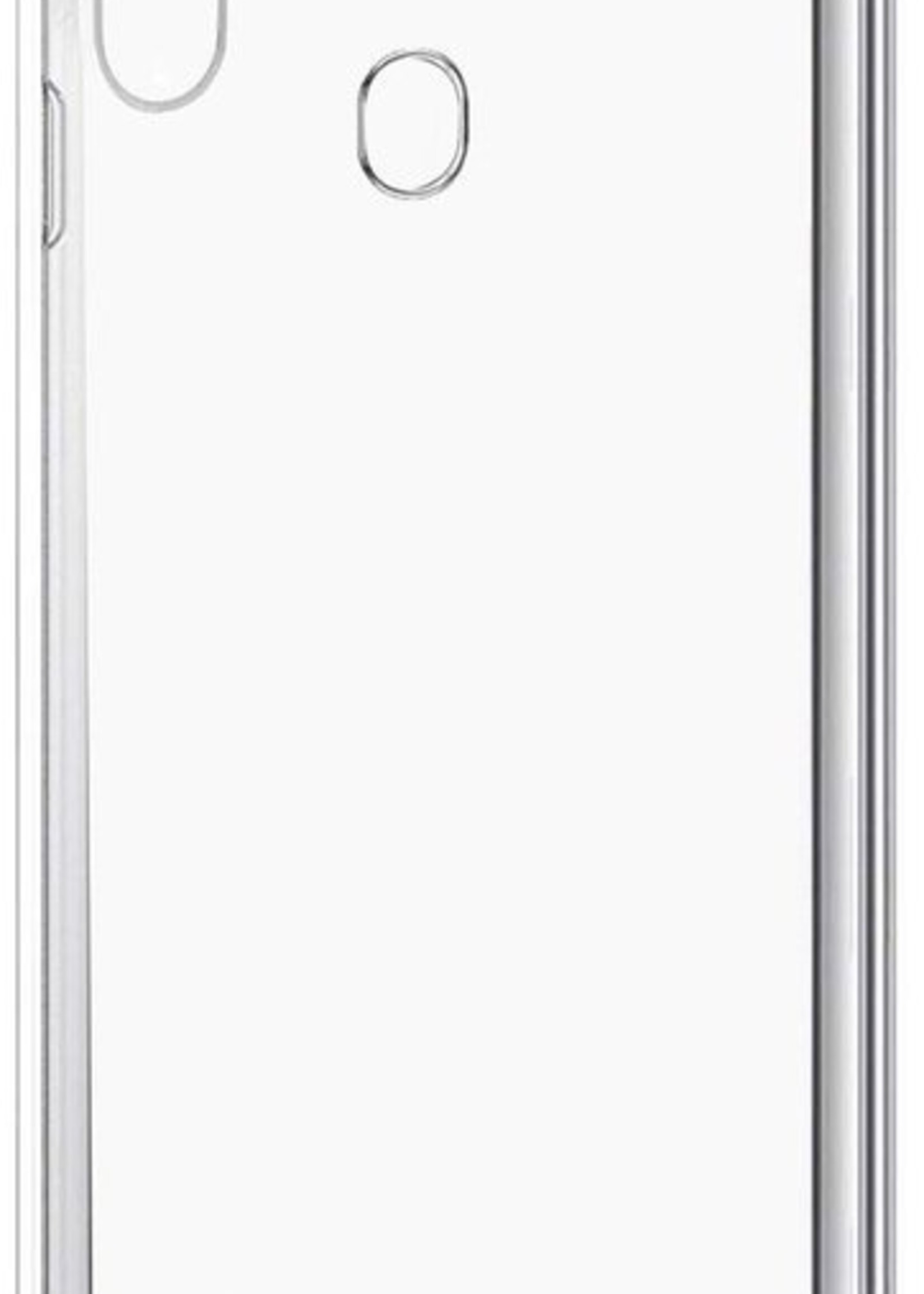 LUQ Hoesje Geschikt voor Samsung A20 Hoesje Shockproof Case Siliconen - Hoes Geschikt voor Samsung Galaxy A20 Hoes Cover Siliconen - Transparant