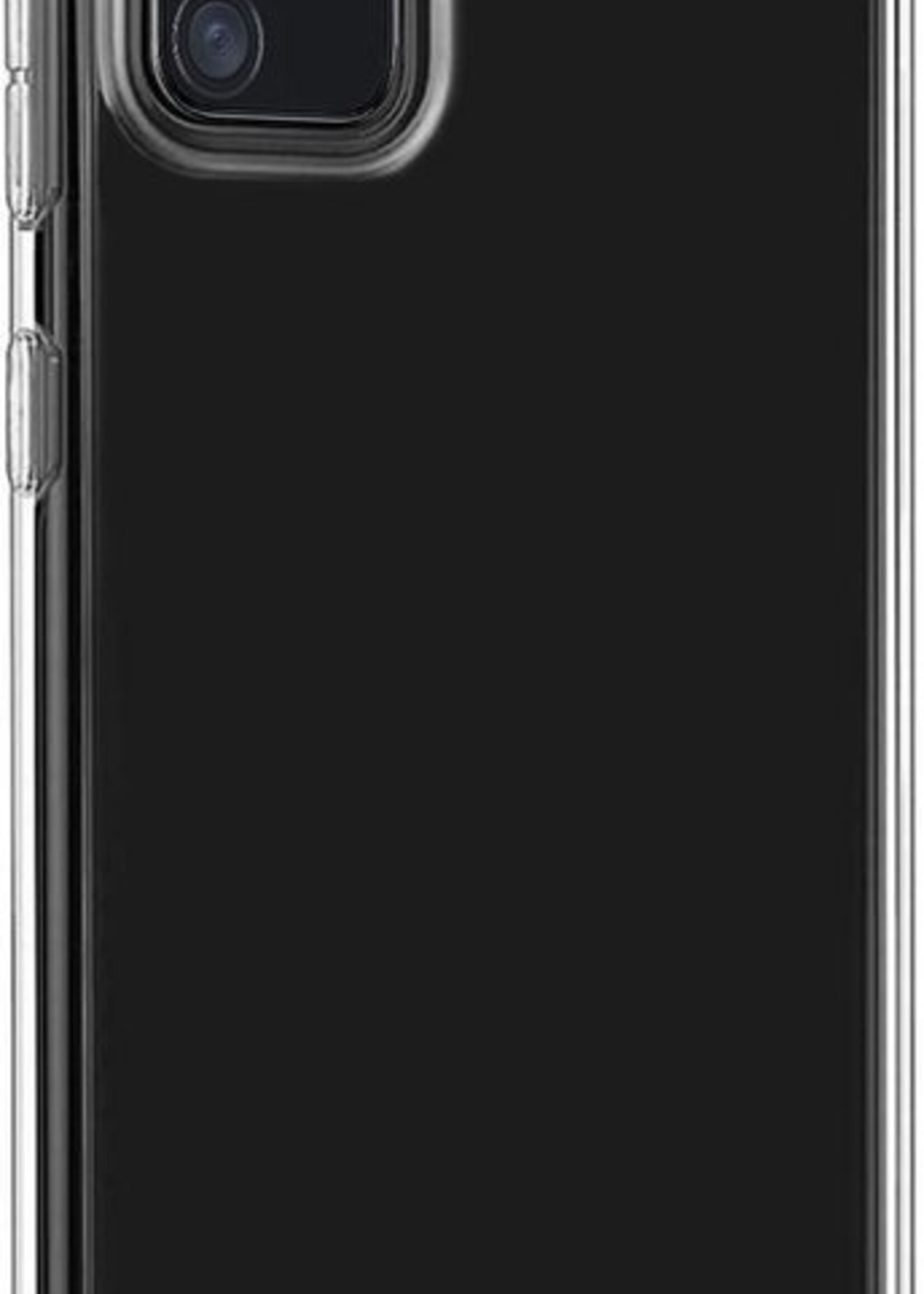 LUQ Hoesje Geschikt voor Samsung A41 Hoesje Shockproof Case Siliconen - Hoes Geschikt voor Samsung Galaxy A41 Hoes Cover Siliconen - Transparant