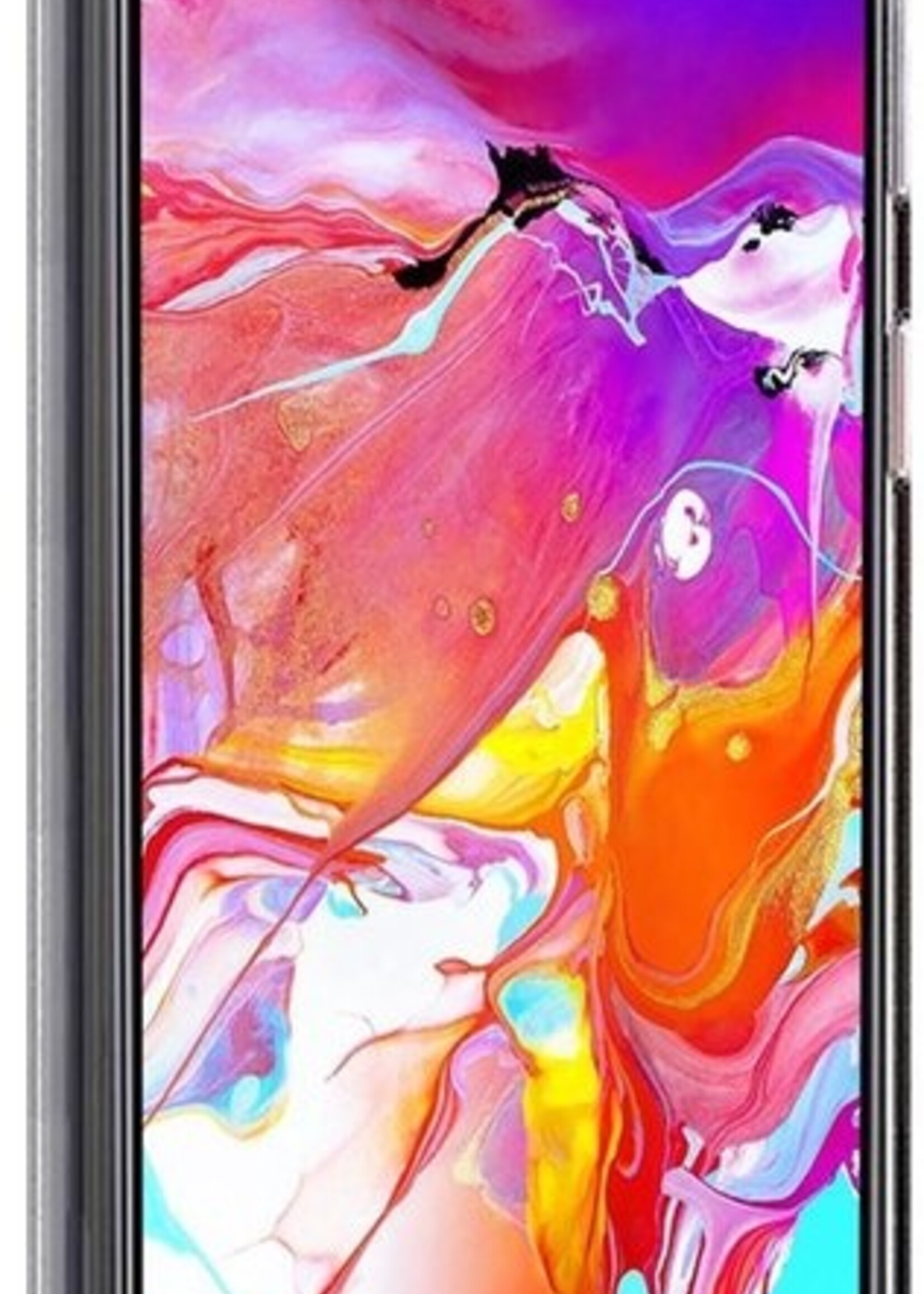 LUQ Hoesje Geschikt voor Samsung A70 Hoesje Shockproof Case Siliconen - Hoes Geschikt voor Samsung Galaxy A70 Hoes Cover Siliconen - Transparant