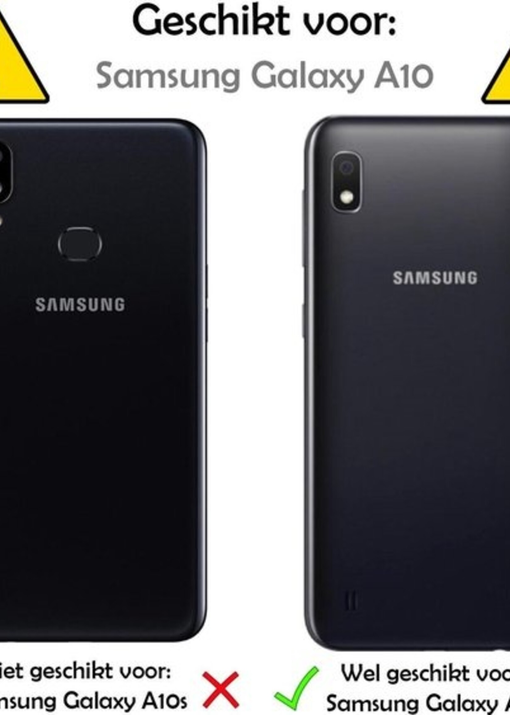 LUQ Hoesje Geschikt voor Samsung A10 Hoesje Shockproof Case Siliconen - Hoes Geschikt voor Samsung Galaxy A10 Hoes Cover Siliconen - Transparant - 2 Stuks