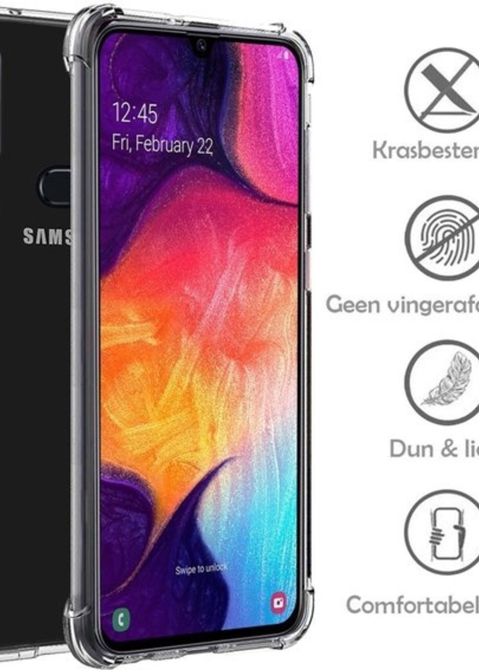 LUQ Hoesje Geschikt voor Samsung A10s Hoesje Shockproof Case Siliconen - Hoes Geschikt voor Samsung Galaxy A10s Hoes Cover Siliconen - Transparant - 2 Stuks