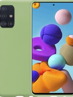 LUQ LUQ Samsung Galaxy A51 hoesje siliconen - Mintgroen