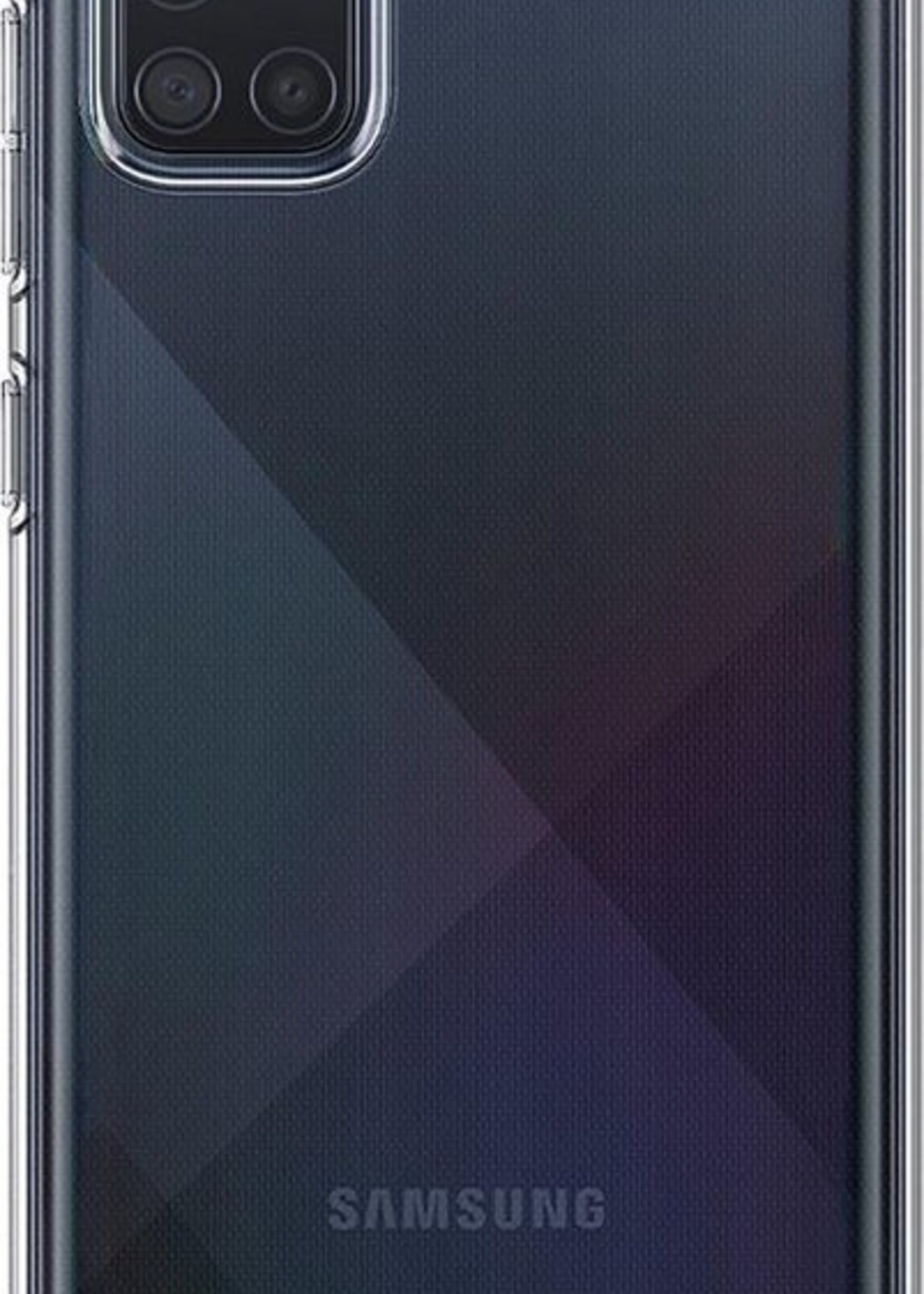 LUQ Hoesje Geschikt voor Samsung A51 Hoesje Siliconen Case - Hoes Geschikt voor Samsung Galaxy A51 Hoes Siliconen - Transparant