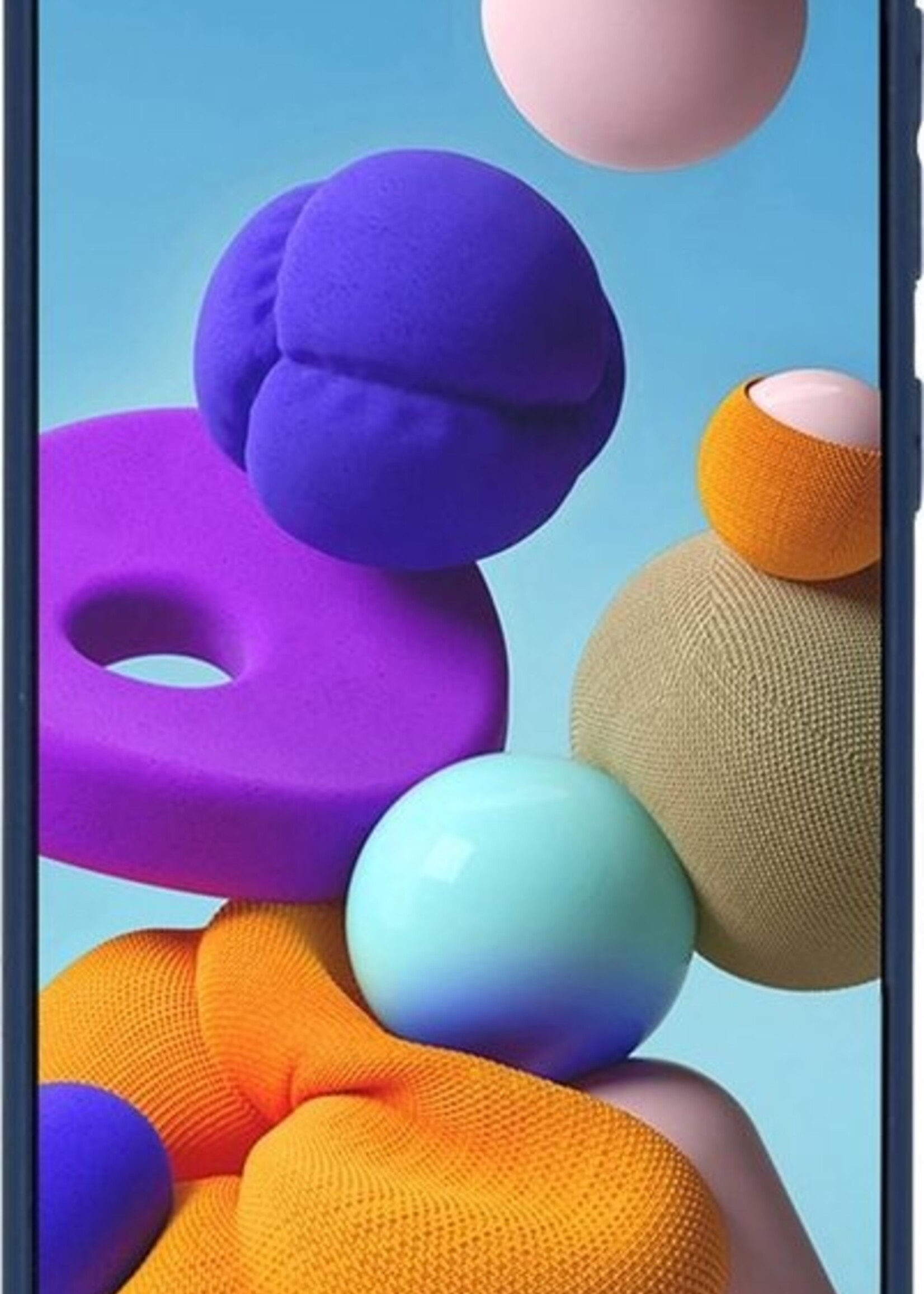 LUQ Hoesje Geschikt voor Samsung A51 Hoesje Siliconen Case - Hoes Geschikt voor Samsung Galaxy A51 Hoes Siliconen - Donkerblauw - 2 Stuks