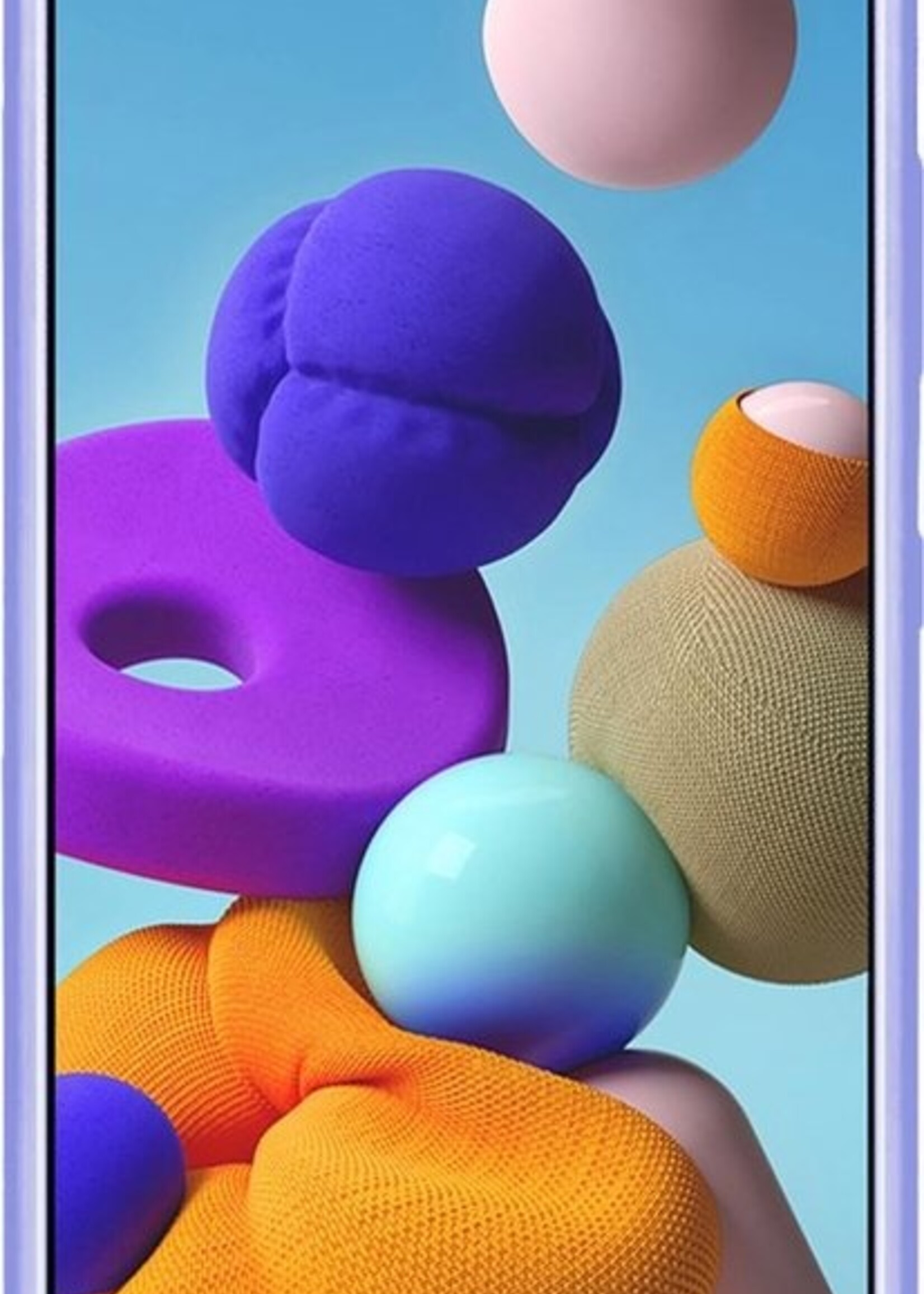 LUQ Hoesje Geschikt voor Samsung A51 Hoesje Siliconen Case - Hoes Geschikt voor Samsung Galaxy A51 Hoes Siliconen - Lila - 2 Stuks