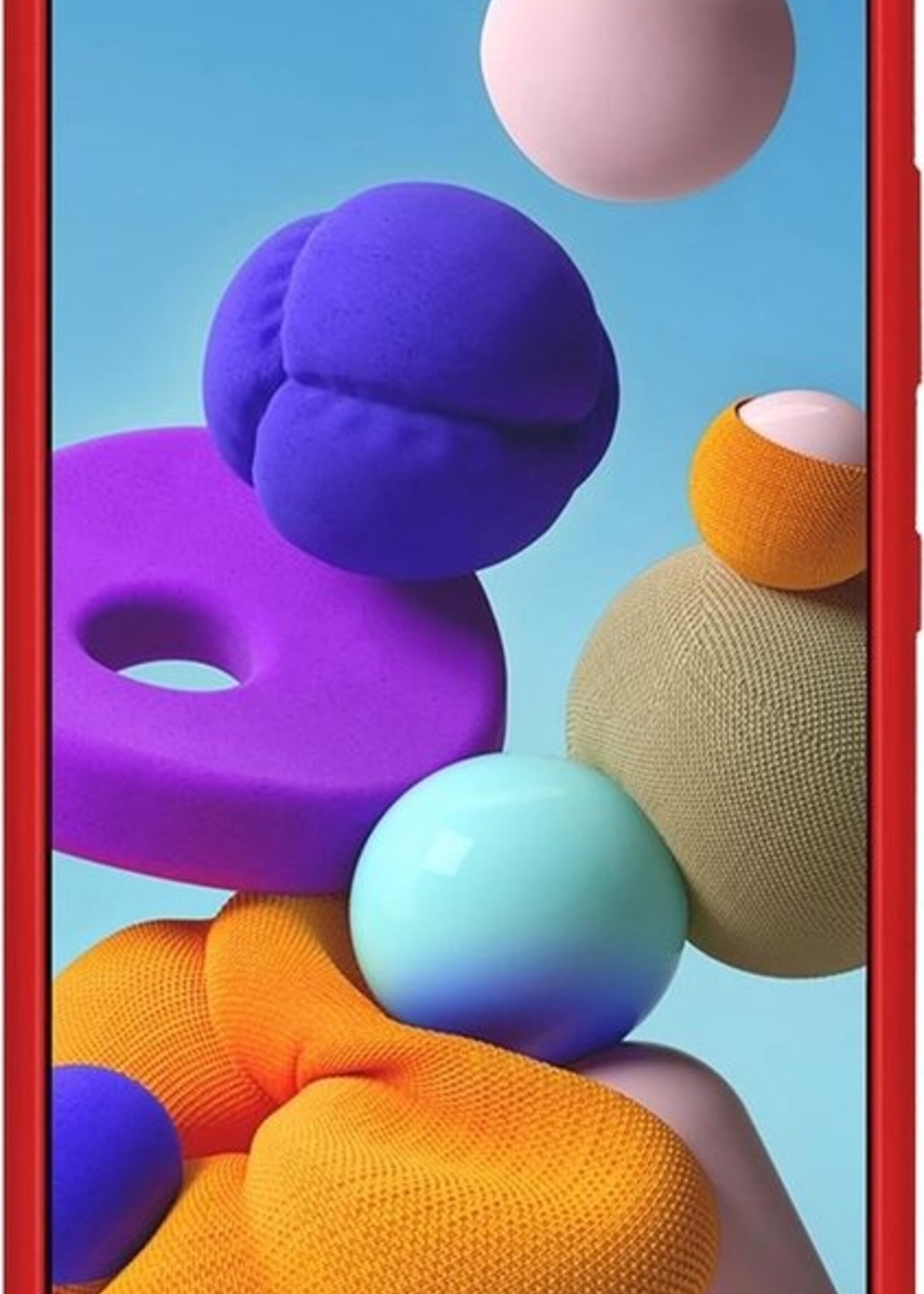 LUQ Hoesje Geschikt voor Samsung A71 Hoesje Siliconen Case - Hoes Geschikt voor Samsung Galaxy A71 Hoes Siliconen - Rood - 2 Stuks