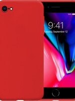 LUQ LUQ iPhone 8 hoesje siliconen - Rood