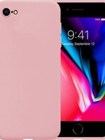 LUQ LUQ iPhone 8 hoesje siliconen - Lichtroze