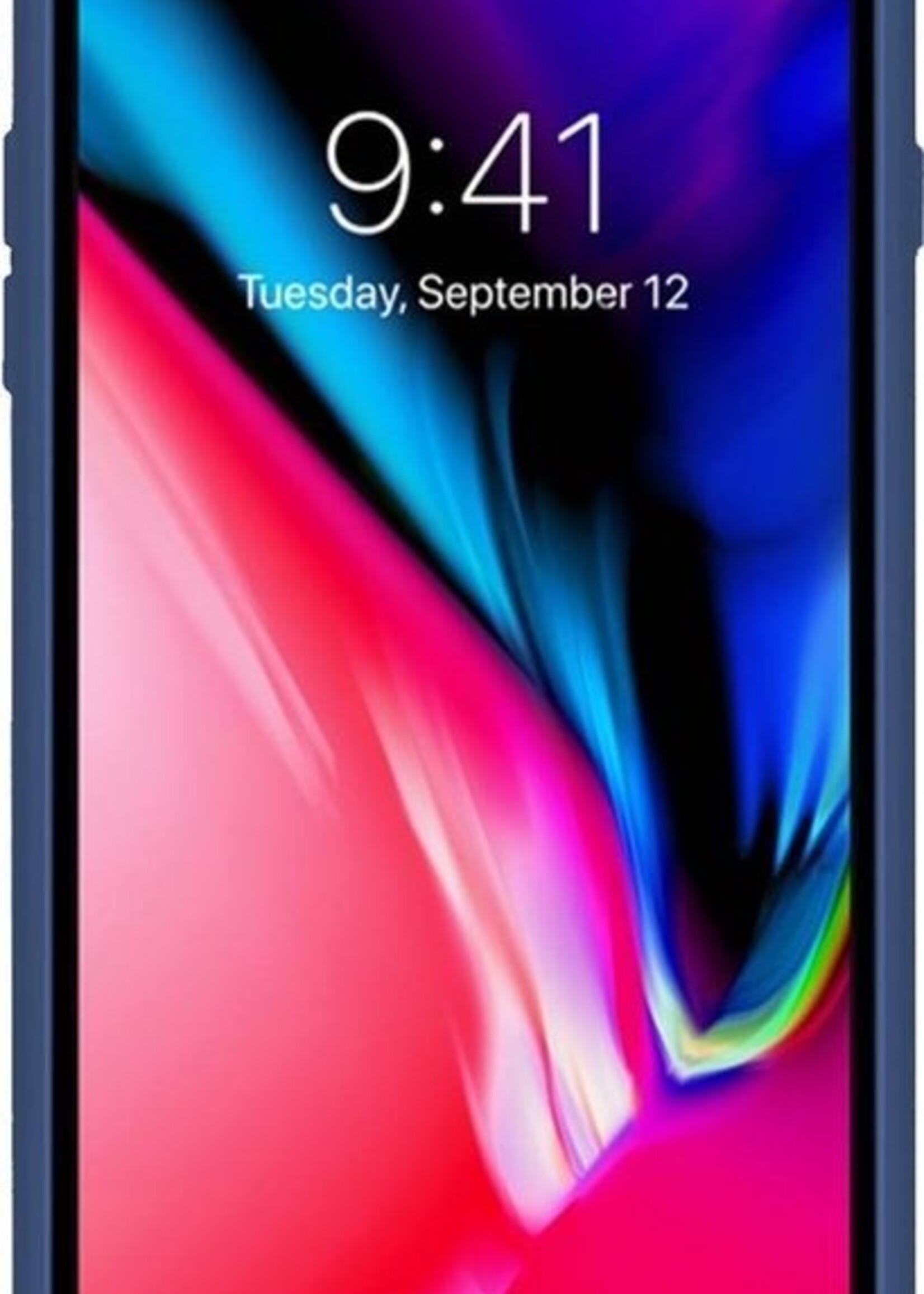 LUQ Hoesje Geschikt voor iPhone SE 2020 Hoesje Siliconen Case - Hoes Geschikt voor iPhone SE (2020) Hoes Siliconen - Donkerblauw