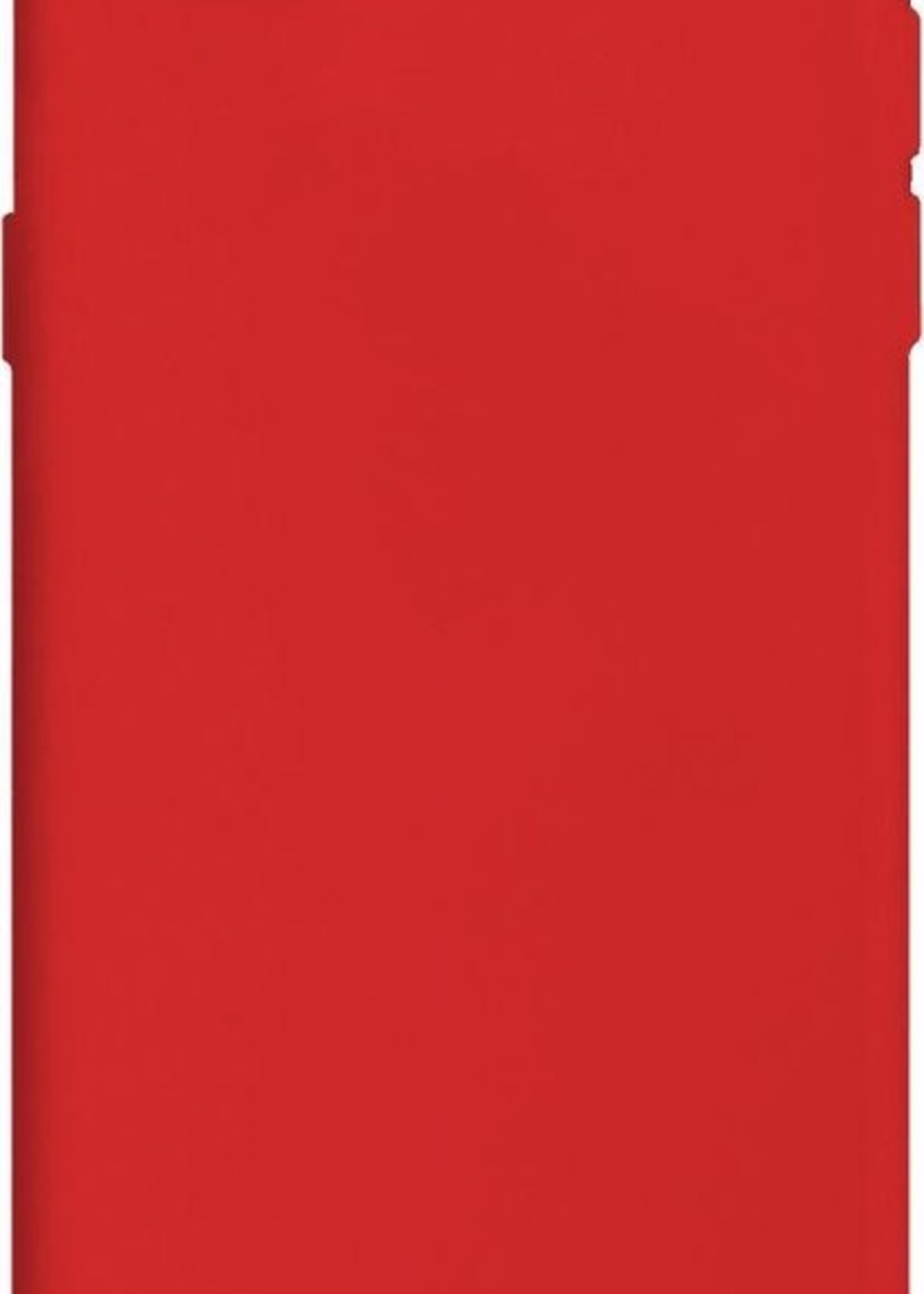 LUQ Hoesje Geschikt voor iPhone SE 2020 Hoesje Siliconen Case - Hoes Geschikt voor iPhone SE (2020) Hoes Siliconen - Rood