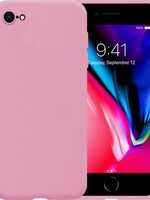LUQ LUQ iPhone SE 2020 hoesje siliconen - Donkerroze